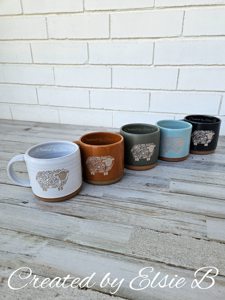 Handmade Sheep Mugs