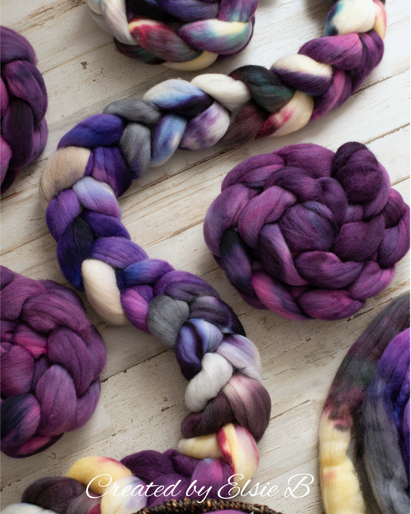 'Dark Lilac' 21 micron Merino 4 oz