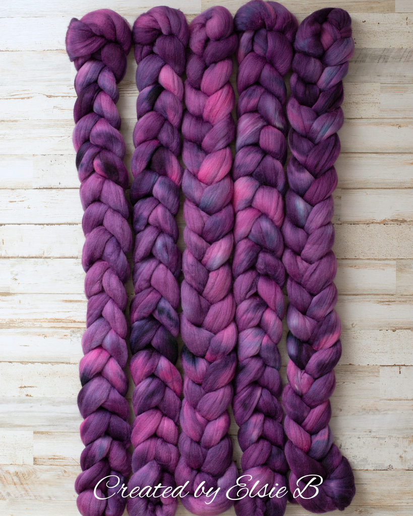 'Dark Lilac' 21 micron Merino 4 oz