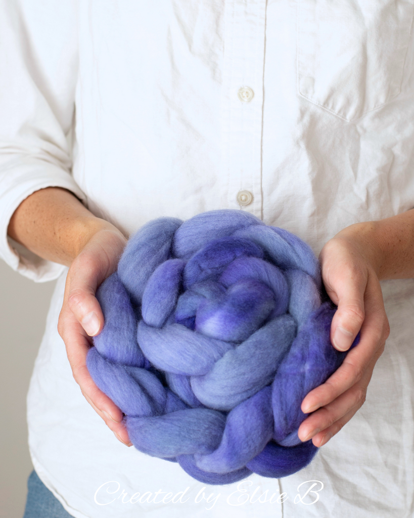 'Forget Me Not' Organic Polwarth 4 oz