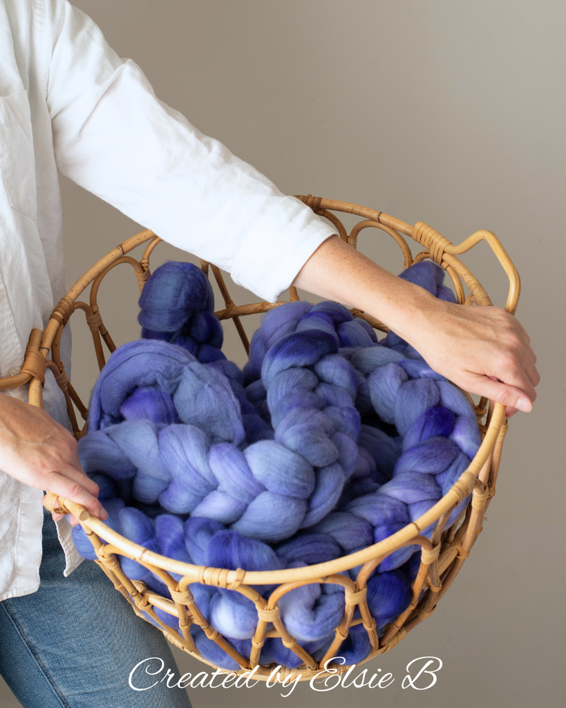 'Forget Me Not' Organic Polwarth 4 oz