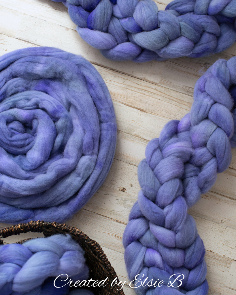 'Forget Me Not' Organic Polwarth 4 oz