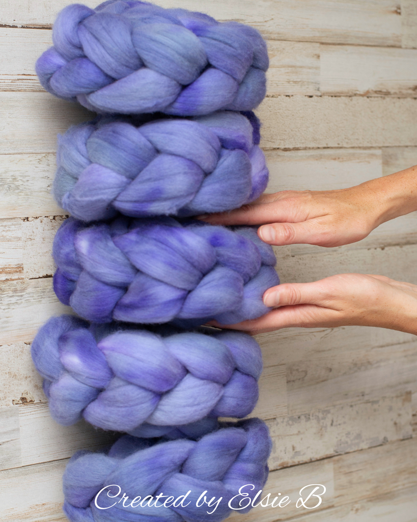 'Forget Me Not' Organic Polwarth 4 oz