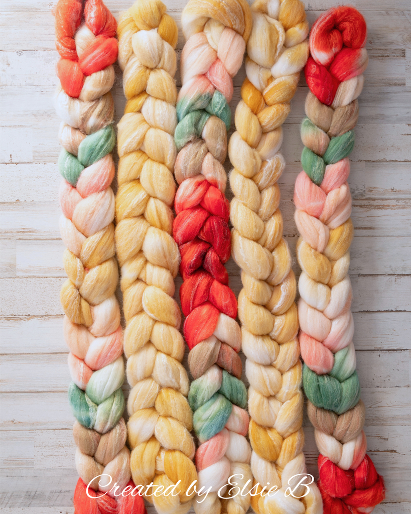 'Golden Wheat' Targhee/ Bamboo/ Silk 4 oz