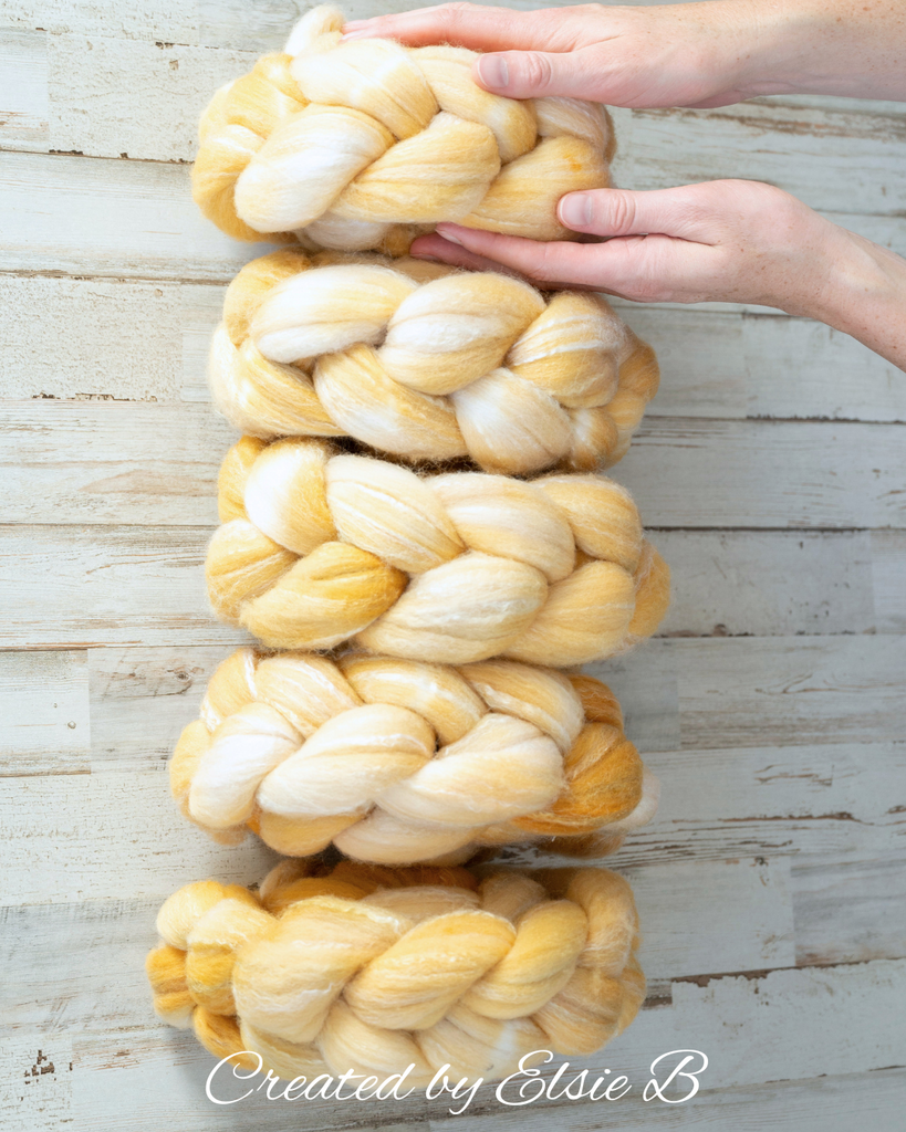 'Golden Wheat' Targhee/ Bamboo/ Silk 4 oz