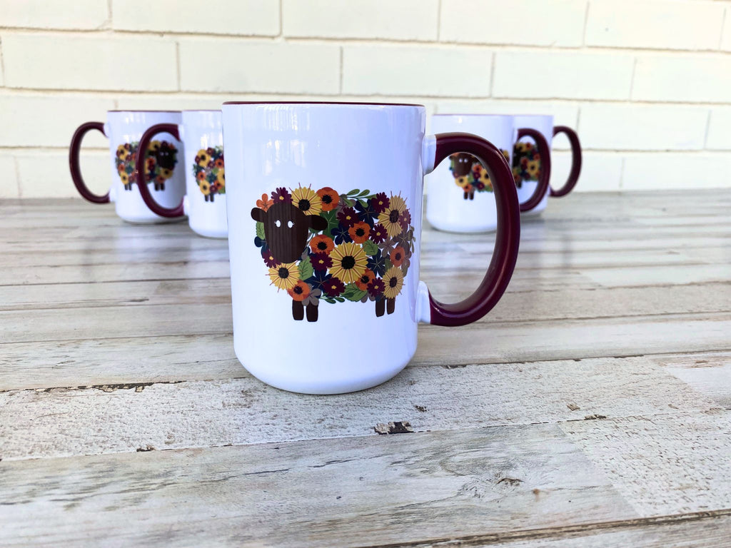 Hand Printed Mugs- Imperfect Color