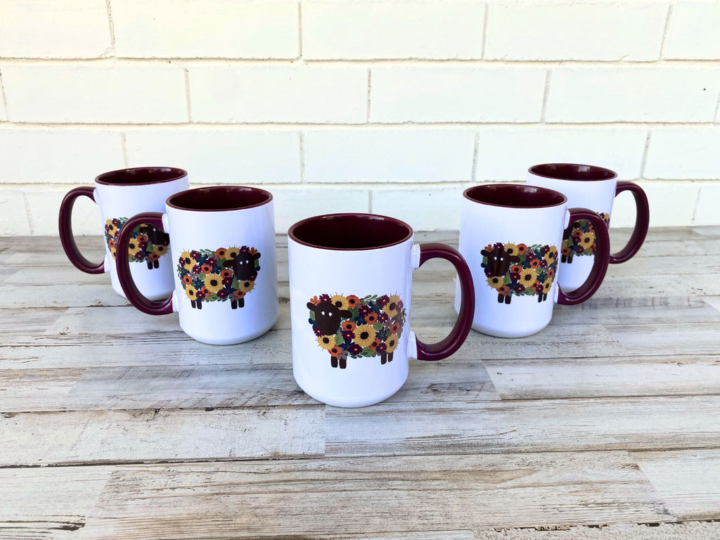 Hand Printed Mugs- Imperfect Color