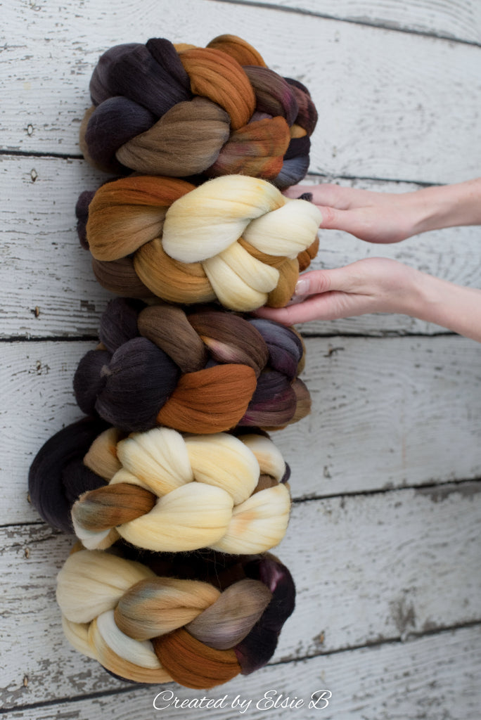 'Burnt S'mores' Organic Polwarth 4 oz