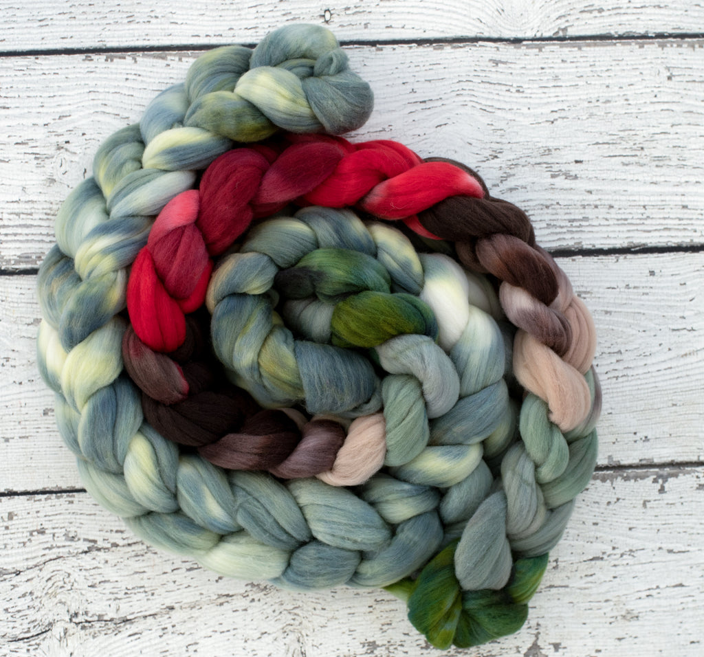 'Christmastime' 21 micron Merino 4 oz