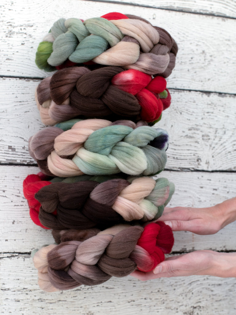 'Christmastime' 21 micron Merino 4 oz