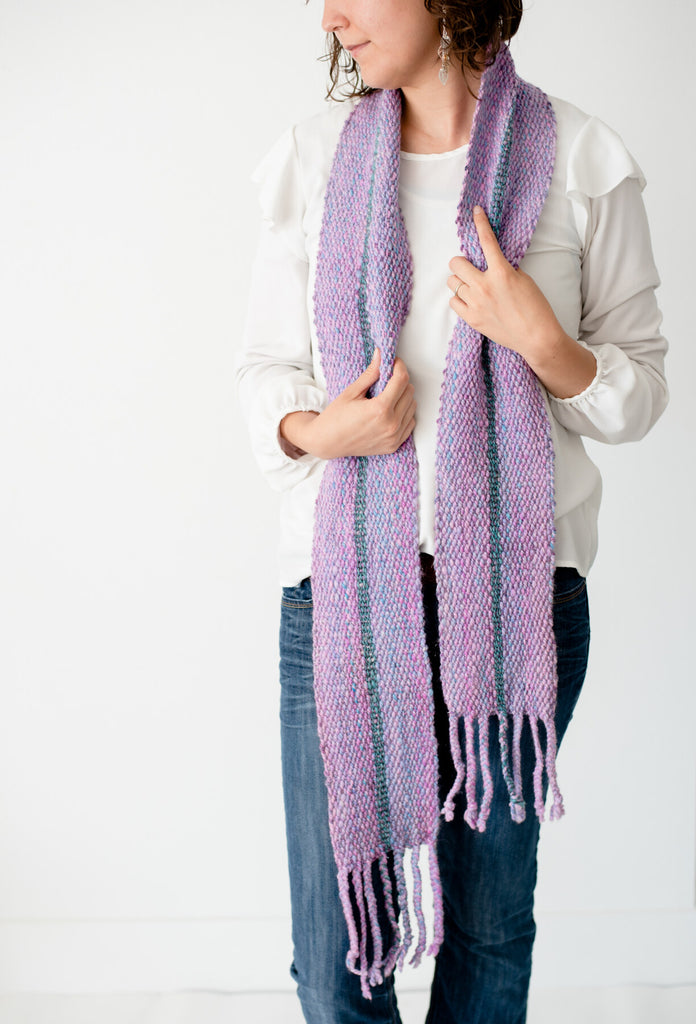 'Pocket of Posies' Handwoven Scarf