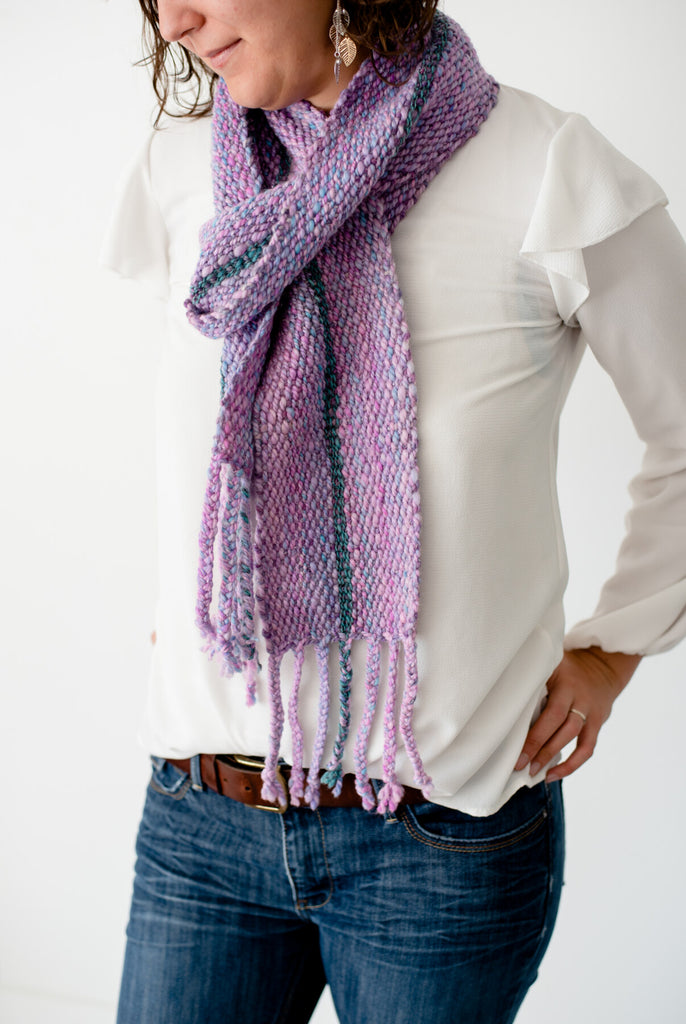 'Pocket of Posies' Handwoven Scarf