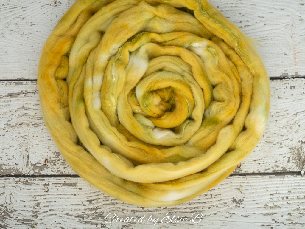 'Lemongrass' Superfine Merino/ Silk 4 oz