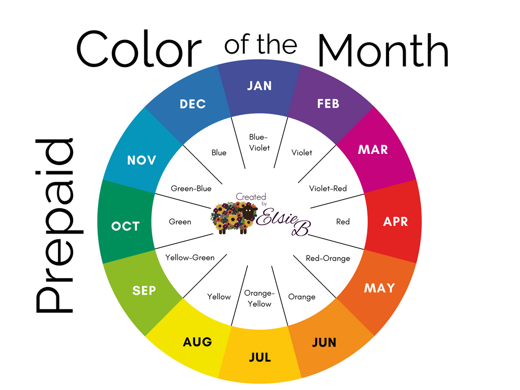 Color of the Month - 3, 6, or 12 months Prepaid Mystery Colorway Subscription 4 oz