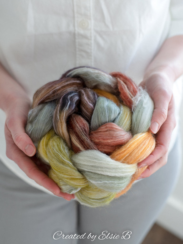 'Velveteen Garden' Targhee/ Bamboo/ Silk 4 oz