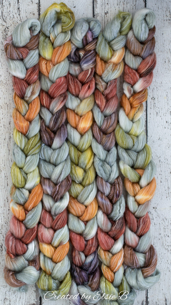'Velveteen Garden' Targhee/ Bamboo/ Silk 4 oz